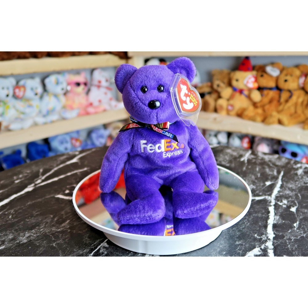 TY Beanie Baby - Denny Hamlin #11 NASCAR Bear | MWMT | Vintage | Rare